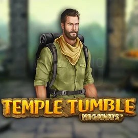 Temple Tumble Megaways online game logo by Relax Gaming on wildhubs.at